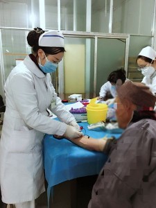 宁南县抗病毒中心 开展艾滋病人CD4、病载采集送检工作
